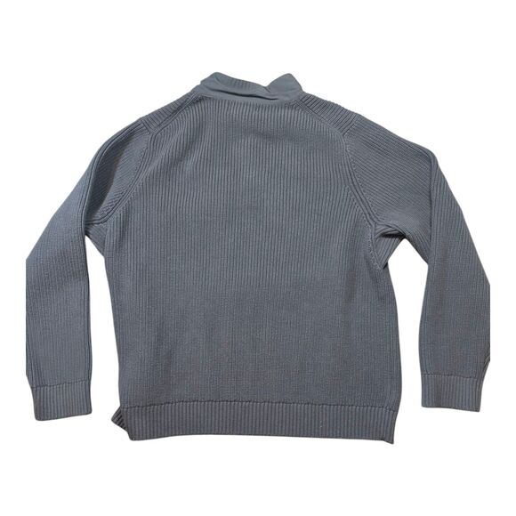 Duluth Trading Co Mens Brigadier Button Mock Sweater Gray/Blue MSRP $99.95 XXL - Picture 3 of 6